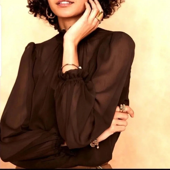 Banana Republic Smoked Neck Top - Picture 1 of 12